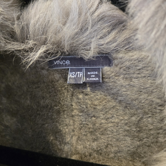 Vince Fur Lined Shearling Jacket Size XS - Picture 7 of 14